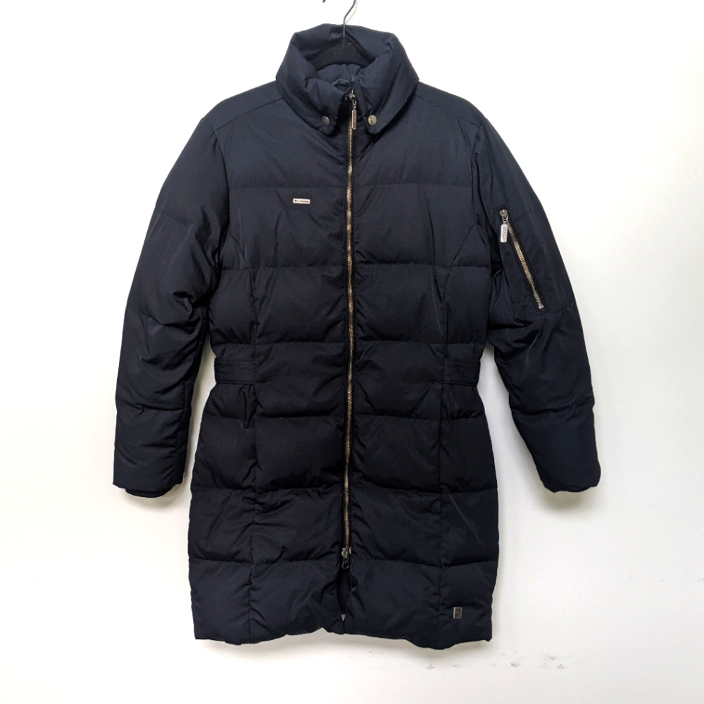Columbia Black Long Down Puffer Jacket X.C.O. Small